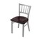 Holland Bar Stool Co 610 Contessa 18" Chair with Anodized Nickel Finish and Dark Cherry Maple Seat 61018ANDCMpl - alternate 1